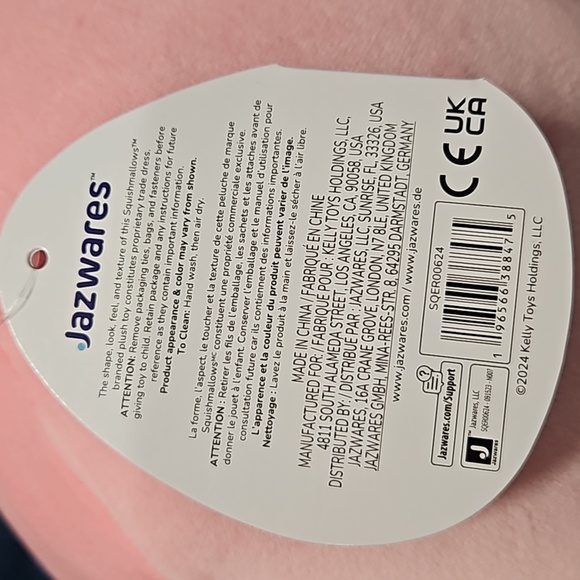 8" Ditty Pink Lemur Easter Squishmallow 2024 - Picture 4 of 6